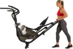 1738586644 Sunny Health Fitness Elliptical Trainer Machine wBuilt in Pulse Sensor Low Impact Cardio Exerciser Full Body Cross Training for Home Optional Free SunnyFit App Link Electric w300LB Load