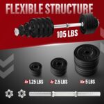 1738586644 Yes4All Old School Adjustable Dumbbell Set with Weight Plates Star Lock CollarsConnector 40lbs to 200lbs Adjustable Weight Plates Set