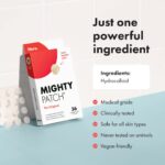 1738673229 Mighty Patch™ Original patch from Hero Cosmetics Hydrocolloid Acne Pimple Patch for Covering Zits and Blemishes in Face and Skin Vegan friendly and Not Tested on Animals 36 Count