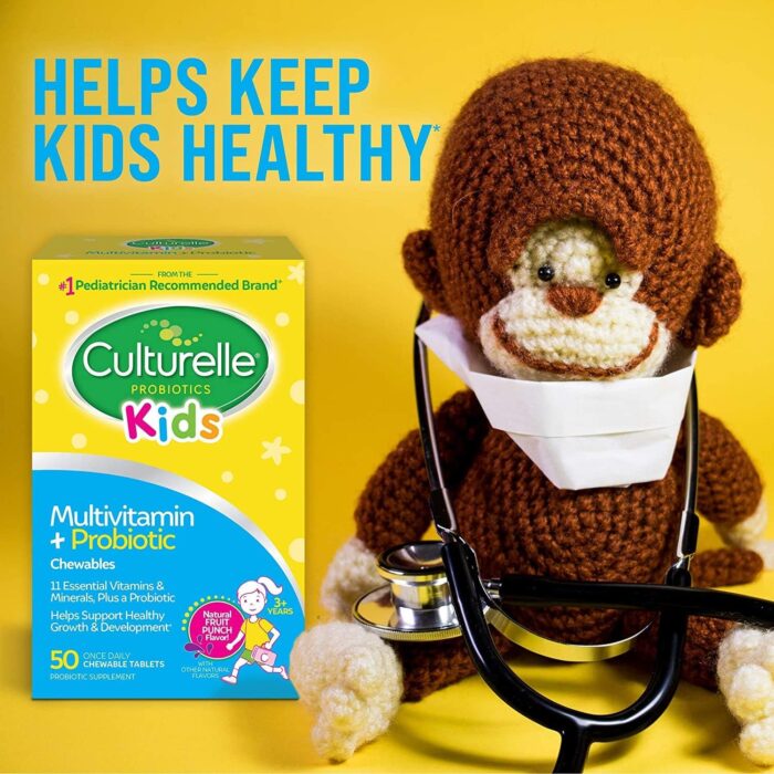 1738673790 Culturelle Kids Complete Chewable Multivitamin Probiotic For Kids Ages 3 50 Count Digestive Health Oral Health Immune Support With 11 Vitamins Minerals including Vitamin C D3 Zinc