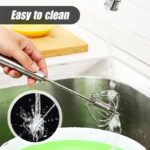 1738675201 Stainless Steel Semi Automatic Whisk 2024 New Stainless Steel Egg Whisk Hand Push Rotary Whisk Blender Hand Push Mixer Stirrer Tool for Cooking Kitchen Home Egg Milk 10in