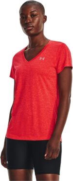 1738684984 Under Armour Womens Tech V Neck Twist Short Sleeve T Shirt