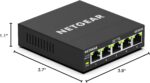 1738761549 NETGEAR 5 Port Gigabit Ethernet Easy Smart Managed Essentials Switch GS305E Desktop or Wall Mount Home Network Hub Office Ethernet Splitter Silent Operation