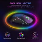 1738763173 FFJ Wireless Gaming Mouse 24000 DPI Tri Mode BT5.3Type C Wired2.4G Wireless Mouse RGB 6 Programmable Buttons 75Hrs Battery Life Rechargeable Gamer Mouse for PC Laptop Mac PS5 Xbox Black