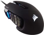 Corsair SCIMITAR RGB ELITE Gaming Mouse For MOBA MMO 18000 DPI 17 Progammable Buttons iCUE Compatible Black