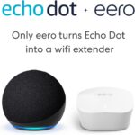 Echo Dot 5th Gen Charcoal with eero Mesh Wifi Router