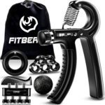 FitBeast Grip Strengthener Forearm Strengthener Hand Grips Strengthener Kit 5 Pack Adjustable Resistance