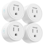 GHome Smart Plug 5GHz 15A WiFi Smart Plugs That Work with Alexa and Google Home Smart Home WiFi Outlet with Remote Control and Timer 5GHz2.4GHz Wi Fi Compatible ETL FCC Listed White 4 Pack