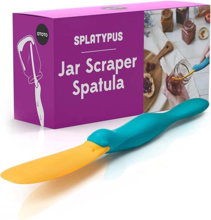 OTOTO Splatypus Jar Spatula for Scooping and Scraping Unique Fun Cooking Kitchen Gadgets for Foodies BPA free 100 Food Safe Crepe Spreader