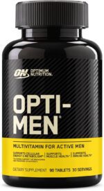 Optimum Nutrition Opti Men Vitamin C Zinc and Vitamin D E B12 for Immune Support Mens Daily Multivitamin Supplement 90 Count Packaging May Vary