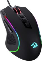 Redragon M612 Predator RGB Gaming Mouse 8000 DPI Wired Optical Mouse with 11 Programmable Buttons 5 Backlit Modes Software Supports DIY Keybinds Rapid Fire Button