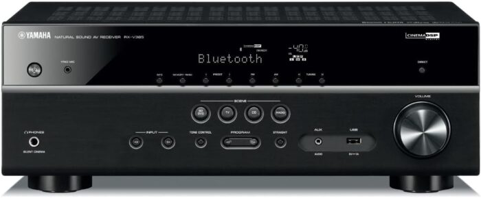 YAMAHA RX V385 5.1 Channel 4K Ultra HD AV Receiver with Bluetooth