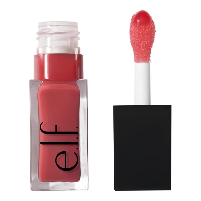 e.l.f. Glow Reviver Lip Oil Nourishing Tinted Lip Oil For A High shine Finish Infused With Jojoba Oil Vegan Cruelty free Rose Envy